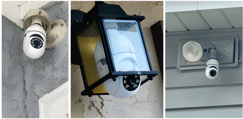 Cámara De Seguridad Wifi Bombillo Roboti