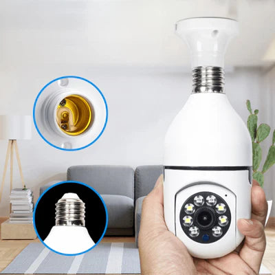 Cámara De Seguridad Wifi Bombillo Roboti