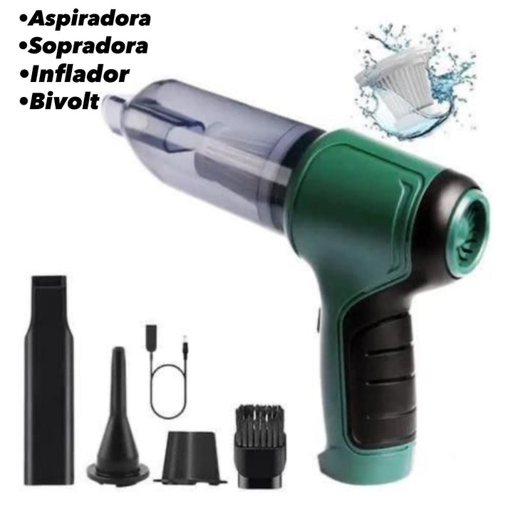 Mini aspiradora sopladora recargable 7.4